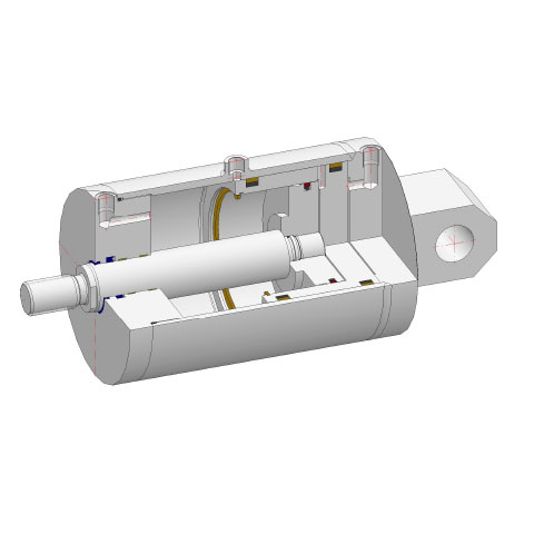 CAD-Hydraulikzylinder CAD-Hydraulikzylinder